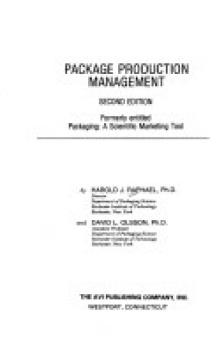 Cover of Package Production Management