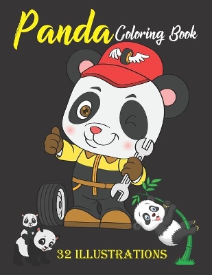 Book cover for Panda Coloring Book