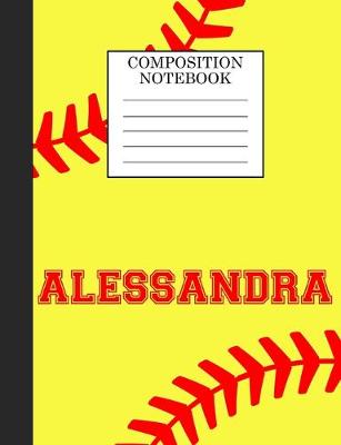 Book cover for Alessandra Composition Notebook