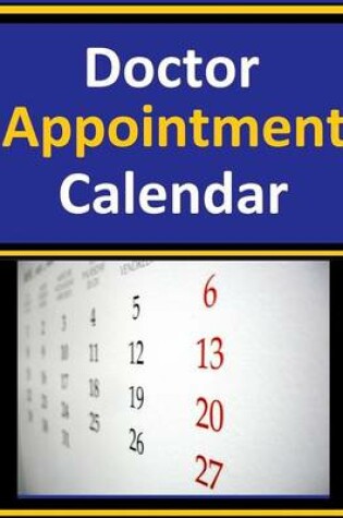 Cover of Doctor Appointment Calendar