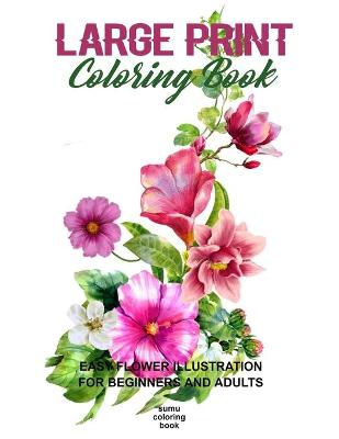 Book cover for Large Print Coloring Book