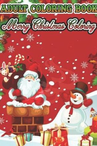 Cover of Adult Coloring Book Merry Christmas Coloring