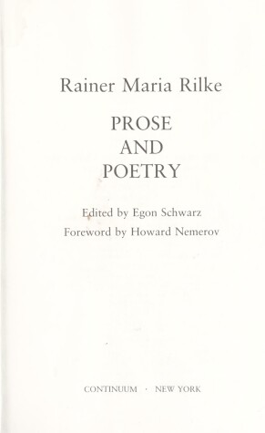 Book cover for Prose and Poetry