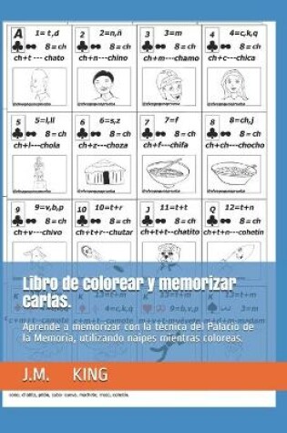 Cover of Libro de colorear y memorizar cartas.