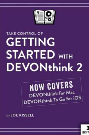 Cover of Take Control of Getting Started with Devonthink 2