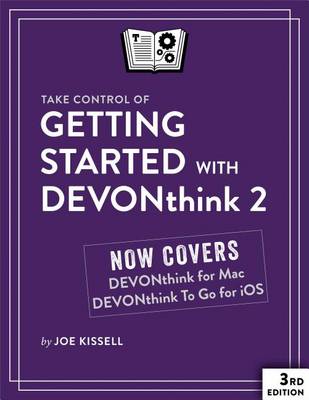 Book cover for Take Control of Getting Started with Devonthink 2