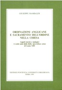 Cover of Ordinazioni Anglicane E Sacramento Dell'ordine Nella Chiesa