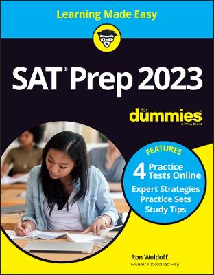 Book cover for SAT Prep 2023 For Dummies with Online Practice
