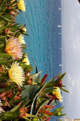 Book cover for Succulent Flowers, Sailboats and the Sea in Rhodes, Greece Journal