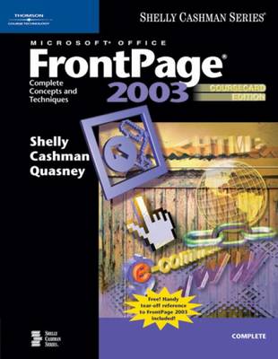 Book cover for Microsoft Office FrontPage 2003: Complete Concepts and Techniques,