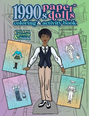 Cover of 1990s Paper Dolls Coloring and Activity Book