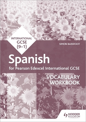 Book cover for Pearson Edexcel International GCSE Spanish Vocabulary Workbook