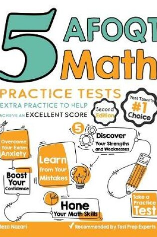 Cover of 5 AFOQT Math Practice Tests