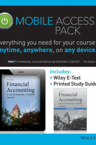 Cover of Financial Accounting in an Economic Context 9E Mobile Access Pack