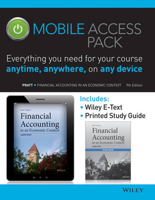 Book cover for Financial Accounting in an Economic Context 9E Mobile Access Pack