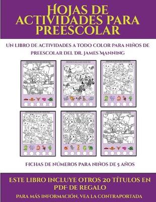 Cover of Fichas de números para niños de 5 años (Hojas de actividades para preescolar)