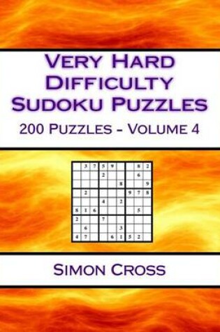 Cover of Very Hard Difficulty Sudoku Puzzles Volume 4