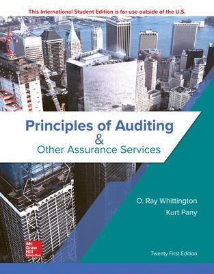 Book cover for ISE Principles of Auditing & Other Assurance Services