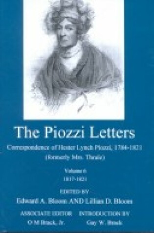 Cover of Piozzi Letters