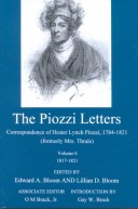 Book cover for Piozzi Letters