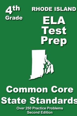 Cover of Rhode Island 4th Grade ELA Test Prep