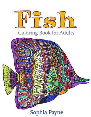 Book cover for Fishes Coloring Book for Adults