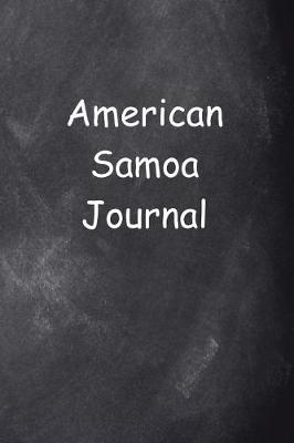 Book cover for American Samoa Journal Chalkboard Design