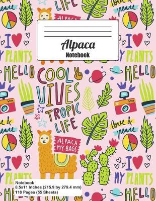 Book cover for Alpaca Notebook