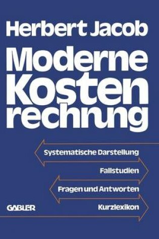 Cover of Moderne Kostenrechnung