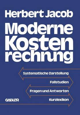 Book cover for Moderne Kostenrechnung