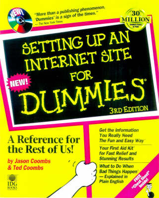 Book cover for Setting Up an Internet Site For Dummies