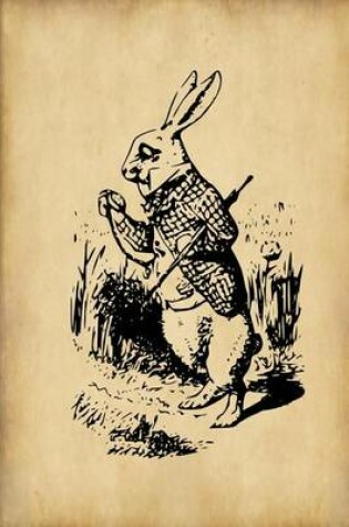 Cover of Alice in Wonderland Journal - White Rabbit