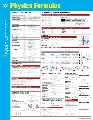 Book cover for Physics Formulas SparkCharts