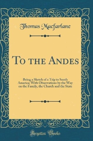 Cover of To the Andes