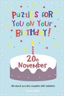 Book cover for Puzzles for you on your Birthday - 20th November