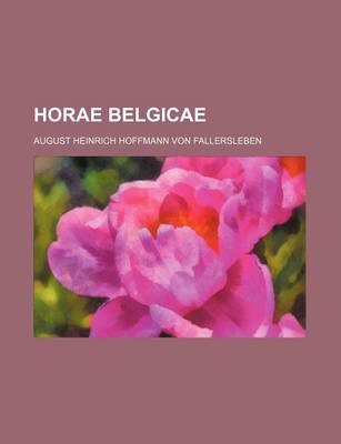 Book cover for Horae Belgicae