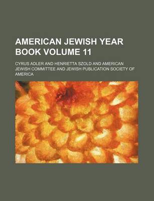 Book cover for American Jewish Year Book Volume 11