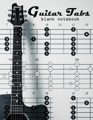 Book cover for Guitar Tabs Blank Notebook