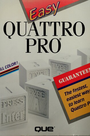 Cover of Easy Quattro Pro 3