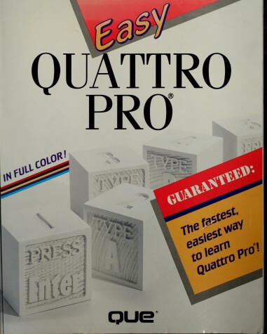 Book cover for Easy Quattro Pro 3