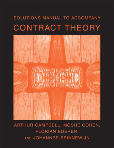 Cover of Solutions Manual to Accompany Contract Theory