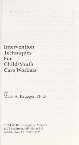 Book cover for Intervention Techniques for Child-Youth Care Workers