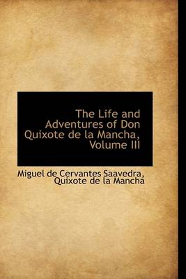 Book cover for The Life and Adventures of Don Quixote de La Mancha, Volume III