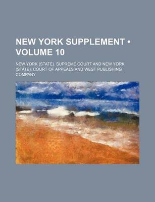 Book cover for New York Supplement (Volume 10)