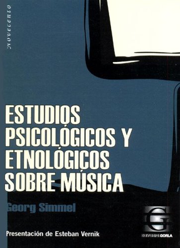 Book cover for Estudios Psicologicos y Etnologicos Sobre Musica