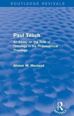 Book cover for Paul Tillich (1973)