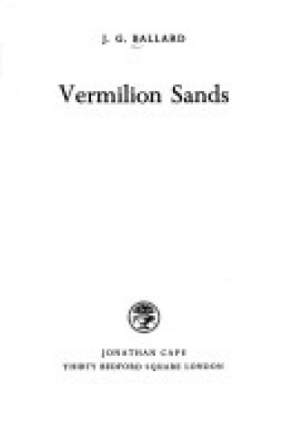 Cover of Vermilion Sands
