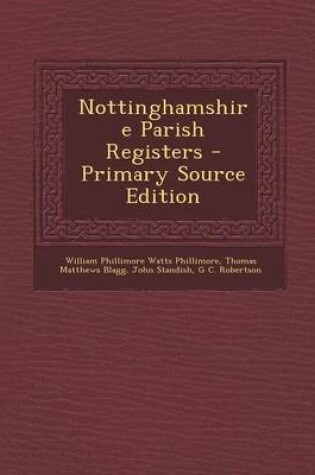 Cover of Nottinghamshire Parish Registers