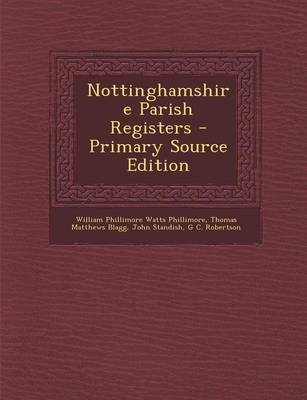 Book cover for Nottinghamshire Parish Registers