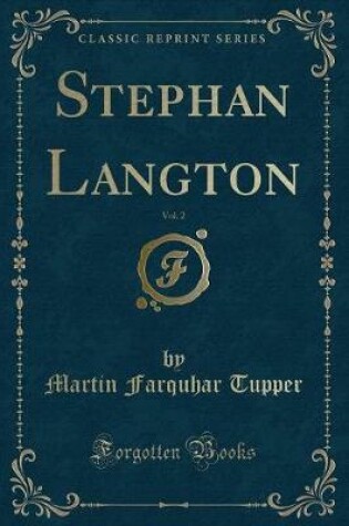 Cover of Stephan Langton, Vol. 2 (Classic Reprint)